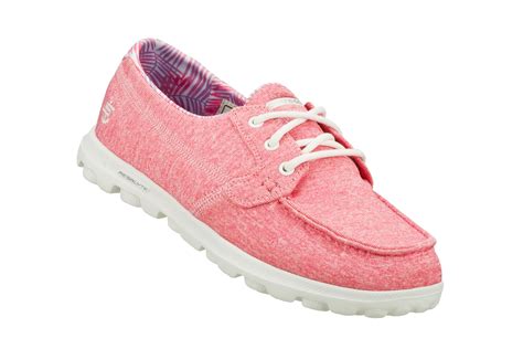 Skechers Womens On The Go Flagship Pink Boat Shoe