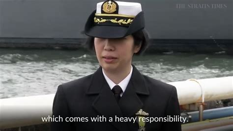 japan appoints first woman commander of a navy warship squadron video stayhome sg