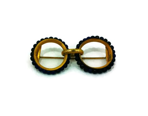 S Vintage Geek Chic Eyeglass Brooch Pin Eyeglasses Pin Holder