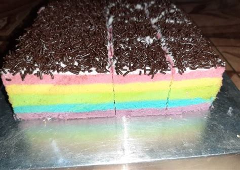 Resep Bolu Rainbow Oleh Siti Amisah Cookpad