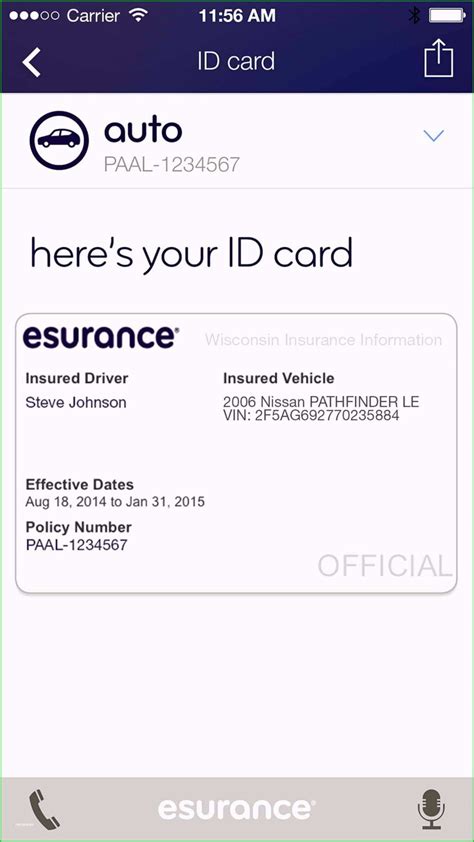 Blank Fillable Fake Car Insurance Card Template Babegase