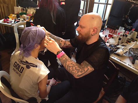 The wonderful Pablo working his makeup magic for MAC Cosmetics. #PFW ...