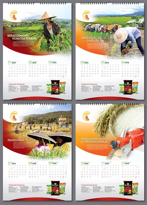 Sribu Desain Kalender Desain Kalendar Untuk Produk Beras Calendar