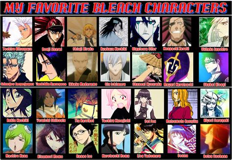 Favorite Bleach Characters By Kamishu On Deviantart