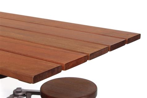 Great savings & free delivery / collection on many items. Outdoor Communal Dining Table Set with Attached Swing-Out ...