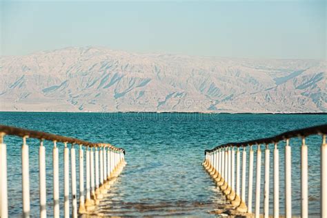 Beautiful Coast Of The Dead Sea Stock Image Image Of Jordan Arab