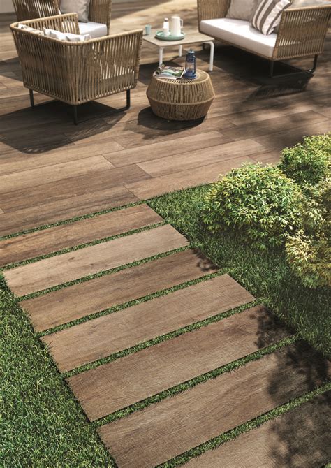 Wood Look Ceramic Tile Make A Beautiful Patio Surface And Walkway