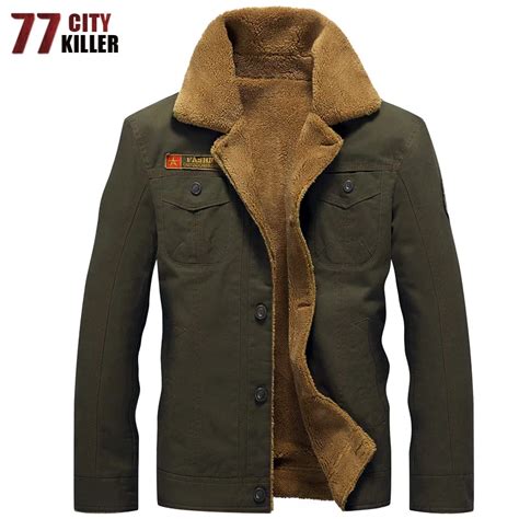 Buy 77city Killer Winter Bomber Jacket Men Air Force