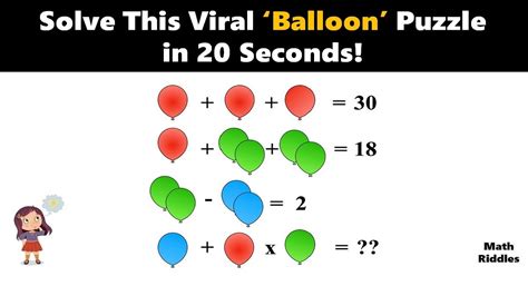 Math Riddles Viral ‘balloon Picture Puzzle Only Genius Can Solve