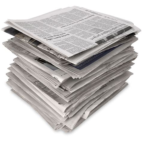 Stack Of Newspapers Businss News Newspaper Png Image