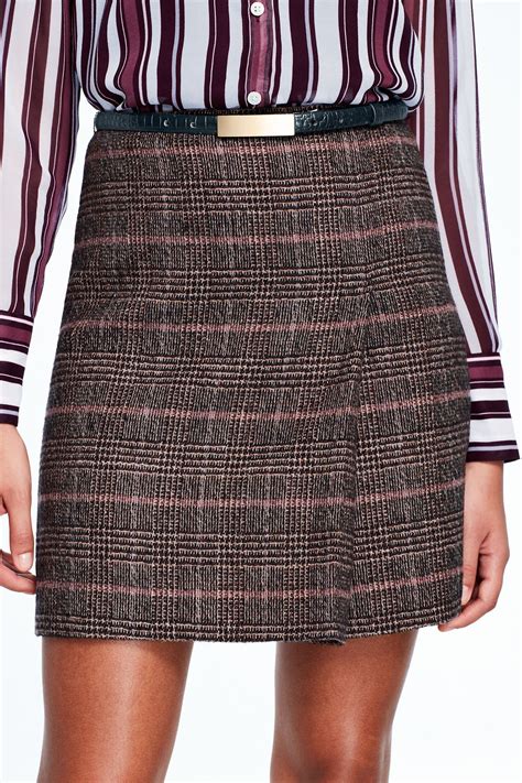 Womens Faux Wrap Plaid Skirt With Images Plaid Skirts Mini Skirts