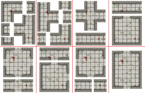 The Crooked Staff Blog Building A Modular Set Of 25d Dungeon Tiles