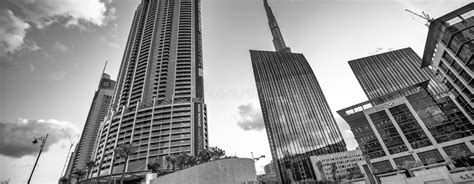 Dubai Uae December 11 2016 Modern Skyscrapers Of Downtown Dubai
