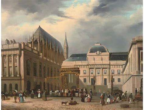 French School 19th Century Palais De Justice De Paris Christies