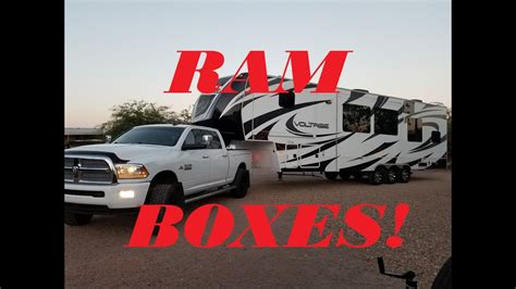 Towing A 5th Wheel With Ram Boxes Update Video Youtube