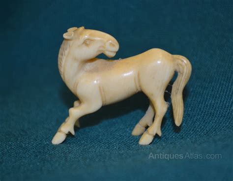 Antiques Atlas Set Of Miniature Carved Ivory Horses