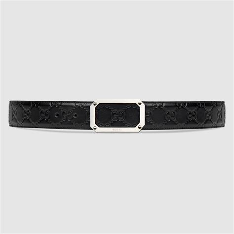 Gucci Signature Leather Belt In Black For Men Lyst