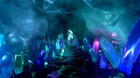 Crystal Cave Crystal Cave Fantasy Landscape Fantasy Art Landscapes