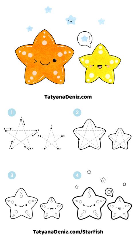 Https://tommynaija.com/draw/how To Draw A Adorable Starfish