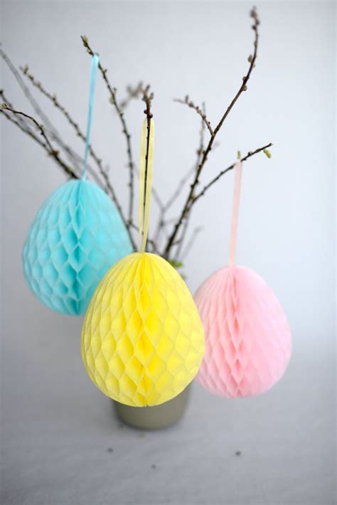 Tissue Paper Honeycombs Easter Eggs Easter Decoration Etsy