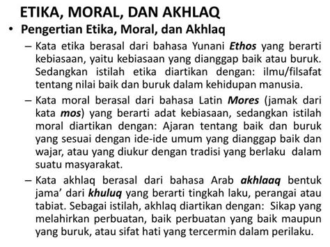 Ppt Etika Moral Dan Akhlaq Powerpoint Presentation Free Download