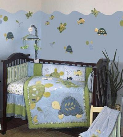 Buy top selling products like teanage mutant ninja turtles green bricks full comforter set and little bedding by nojo® ocean dreams crib bedding collection. Turtle Nursery Theme Baby Bedding and Decor Ideas | Baby ...