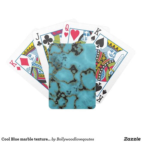 Check spelling or type a new query. Cool Blue marble texture design | Cool playing cards ...