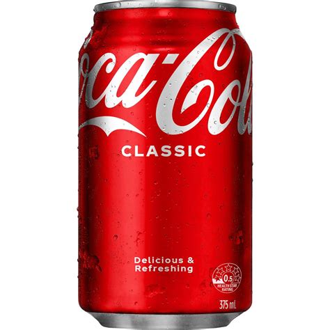 Coca Cola Classic Soft Drink Can 375ml Woolworths