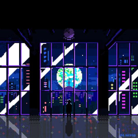 Night Night Night Pixel Art Games Pixel City Pixel Art