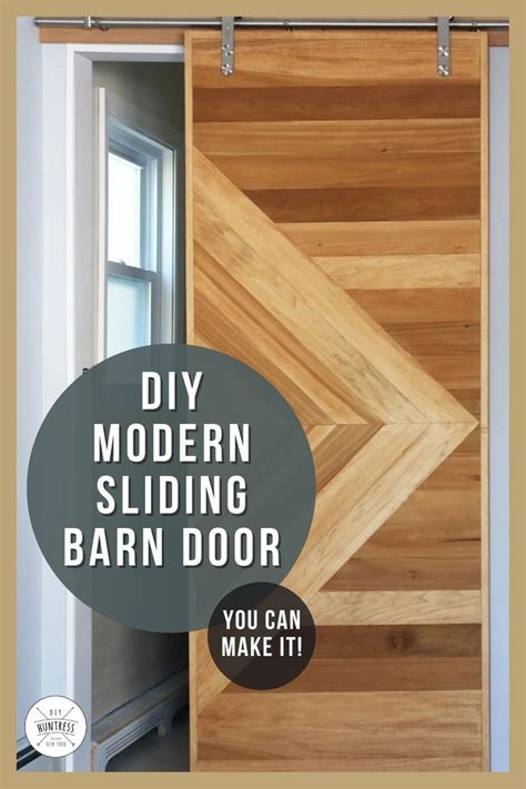 Diy Modern Sliding Barn Door Diy Huntress In 2022 Modern Sliding