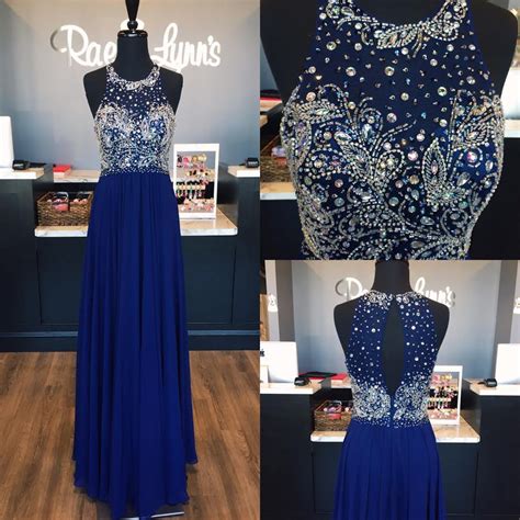 Royal Blue Beaded Prom Dresses Party Dresses Formal Dresses With