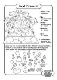 Your body needs the right fuel to grow, develop, and work properly. Term 3: Food Worksheets (Grade 1) - e-classroom | Food ...