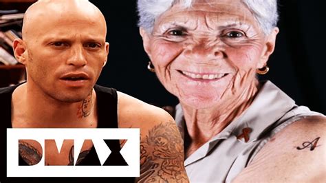 80 Year Old Woman Gets Her First Tattoo Miami Ink Youtube
