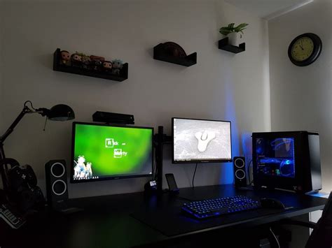My First Ever Battlestation Built For Gaming With A Hint Of Blue