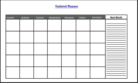 Free Printable Monthly Planner 2020 Template In Pdf Word And Excel