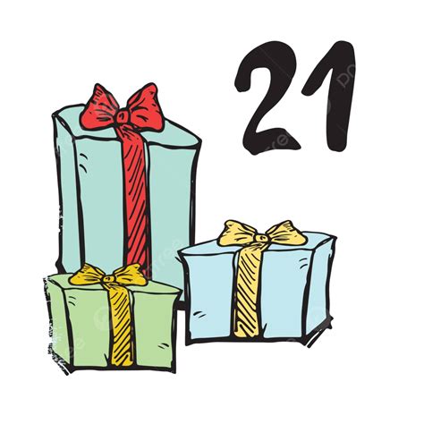 Vector Illustration Winter Holiday Calendar With Handdrawn Elements And