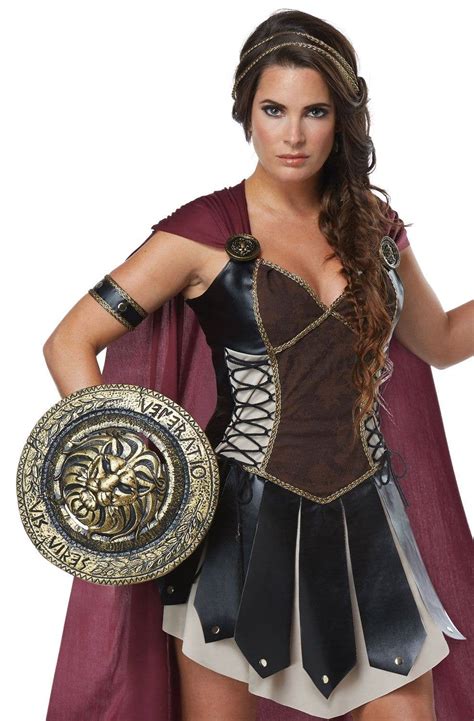Roman Gladiator Womens Costume Princess Xena Fancy Dress Costume