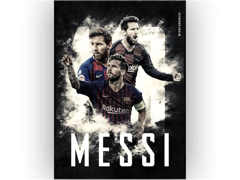 Poster Design 001 Messi By Tanvir Alam On Dribbble