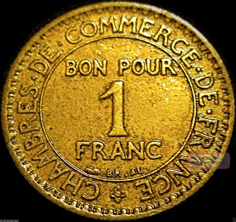 France French 1922 1 Franc Coin Great Coin Combined Sandh Discounts