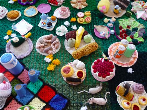 life sized knitted garden comes to north finchley londonist