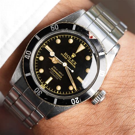 Rolex “james Bond” “big Crown” Submariner Reference 6538 With Four