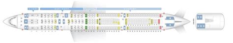 Seat Map And Seating Chart Lufthansa Airbus A340 600 Four Class Layout