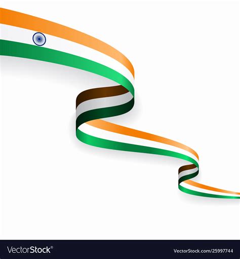 Indian Flag Wavy Abstract Background Royalty Free Vector