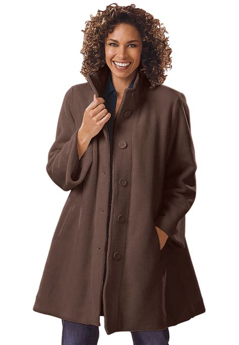 Swing Fleece Jacket Plus Size Coats Plus Size Outfits Clothes