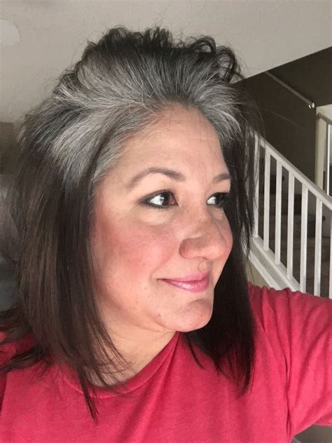 I think snowy white hair is so classy. 3 1/2 months of growing out my grey naturally! Doesn't ...