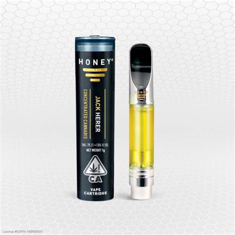 Jack Herer Flavor Vape Pen Cartridge THC Honeybrands Com