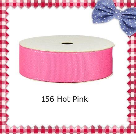 Inch Mm Silver Purl Hot Pink Grosgrain Ribbons Ribbon Heel