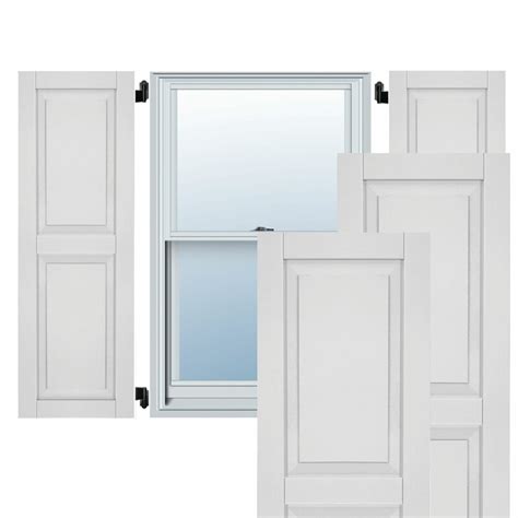 Composite shutters offer the same beauty, touch and feel, and authenticity of real wood shutters, without the headaches that come with wood shutters. Ekena Millwork Exterior Composite Wood Raised Panel ...