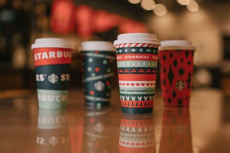 Starbucks Holiday Cups From Previous Years Past On Red Cup Day