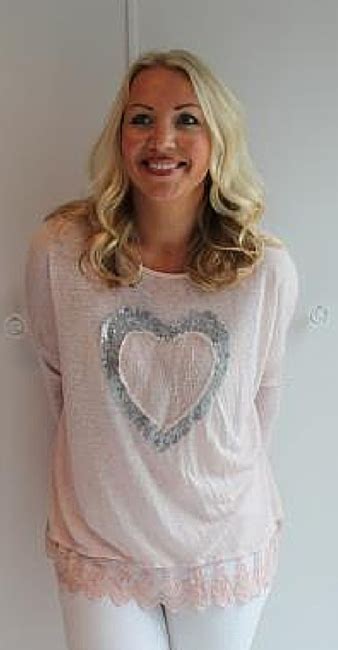 Pink And Silver Heart Top Kittys Jules